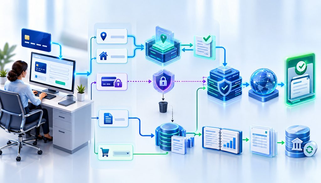 AVS invoice and keyed transaction qualification fields